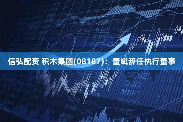 信弘配资 积木集团(08187)：董斌辞任执行董事