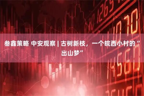 叁鑫策略 中安观察 | 古树新枝,一个皖西小村的“出山梦”